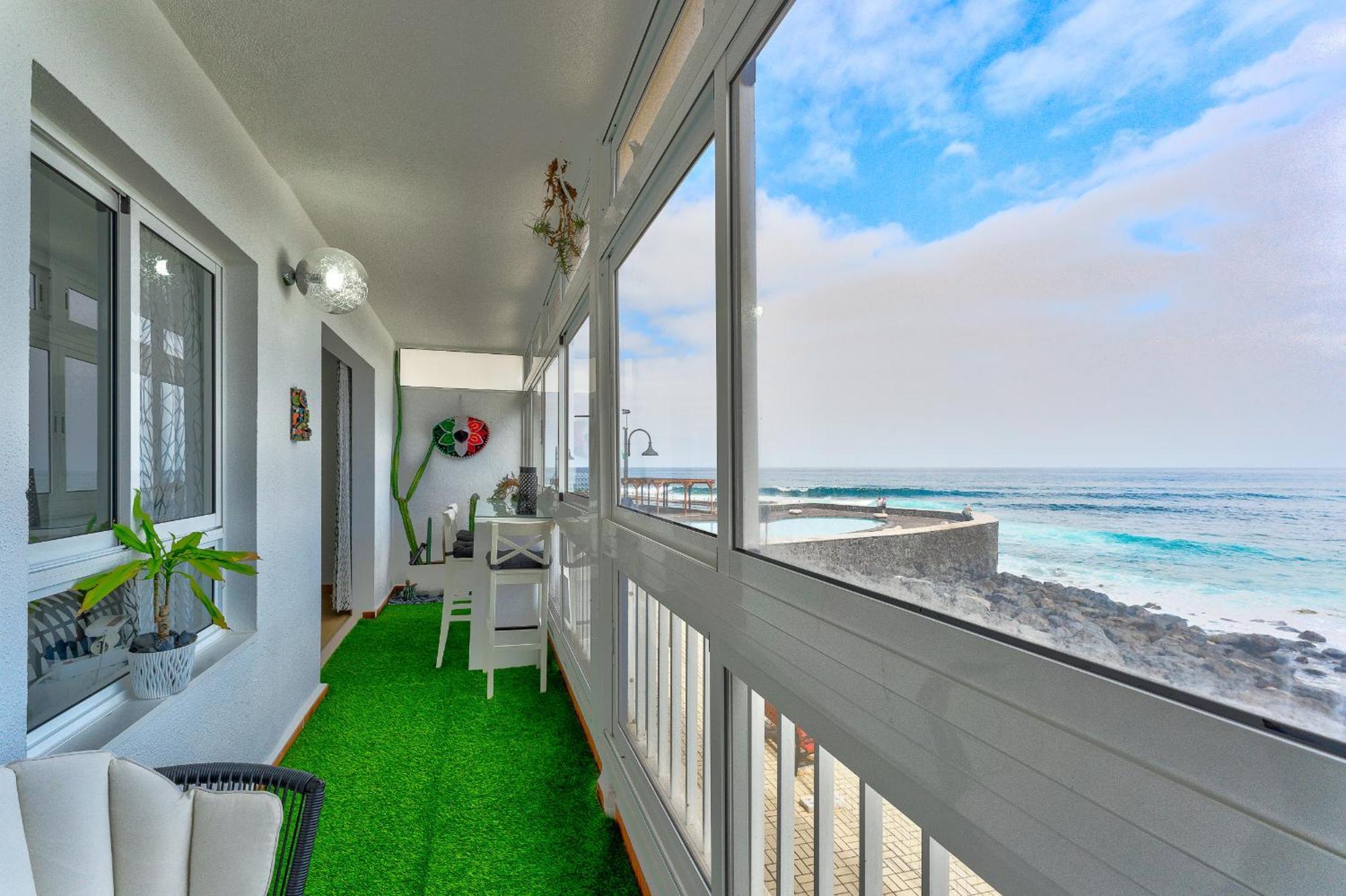 1St Line Sea View 3 Rooms Apartment In Tenerife 92M2 Bajamar  Zewnętrze zdjęcie